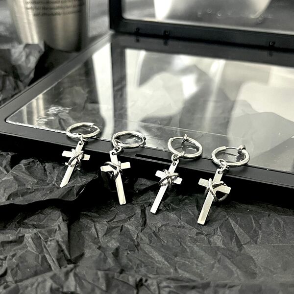 Small earrings stainless steel