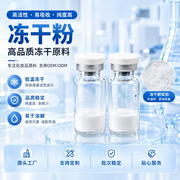 Naked Bottle 3ml Oligopeptide Repair Freeze-Dried Powder Hydrating, Moisturizing, Repairing and Refreshing Skin Can Be Produced in Batches and Wholesale from the Factory