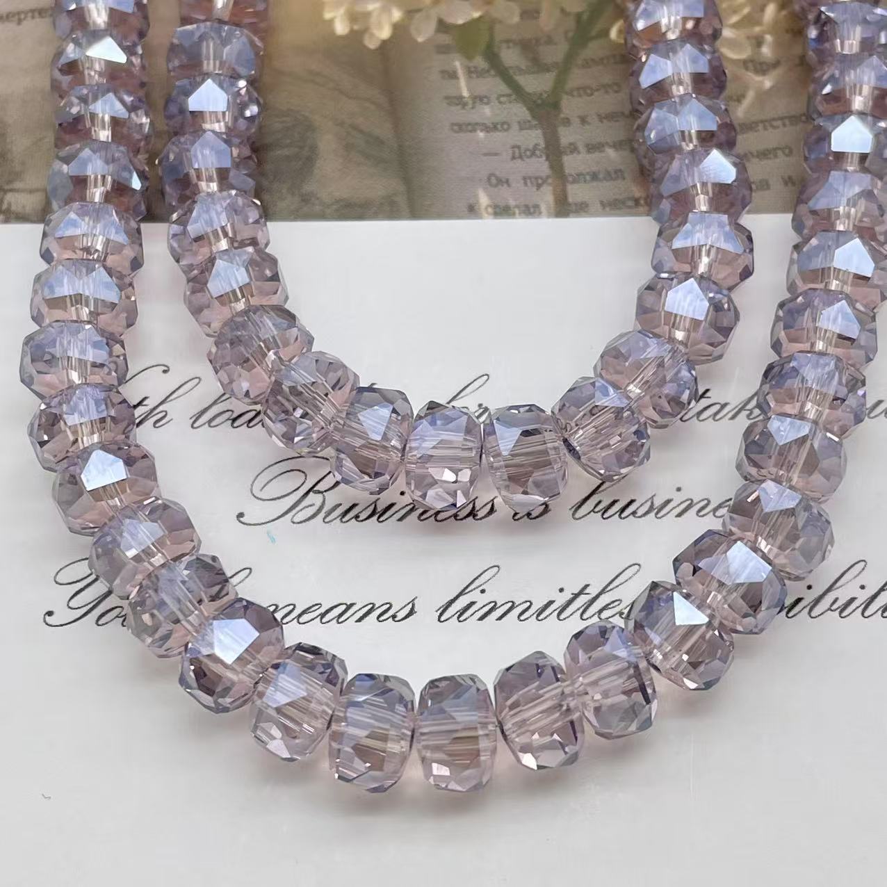 8mm Rainbow Wheel Jingjing Diy Jewelry Este embrión Vidrio Cristal Jewelry Pulsera Collar Moda Jewelry Accesorios dispersos