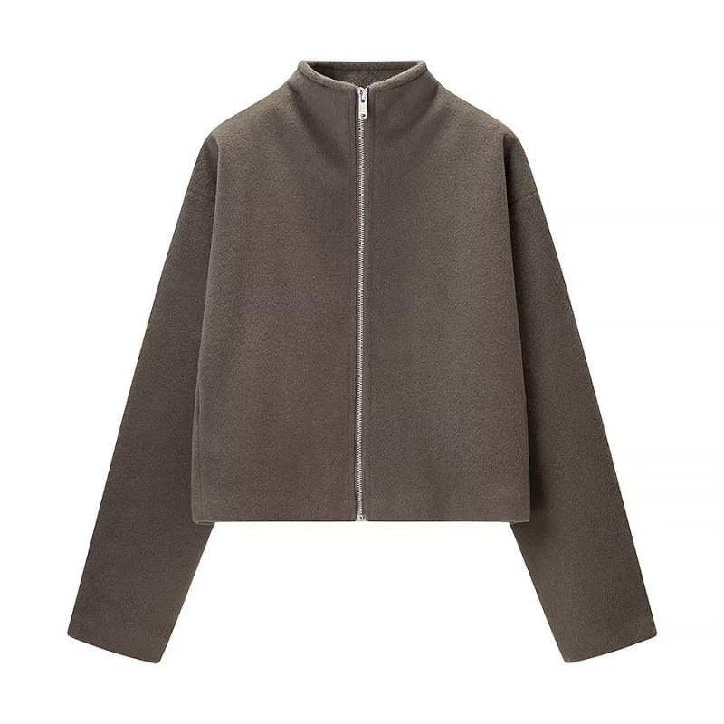 Cross-Border Women's Clothing Manufacturers Wholesale 2025 Aliexpress Ins Popular Fashion Casual Woolen Jackets