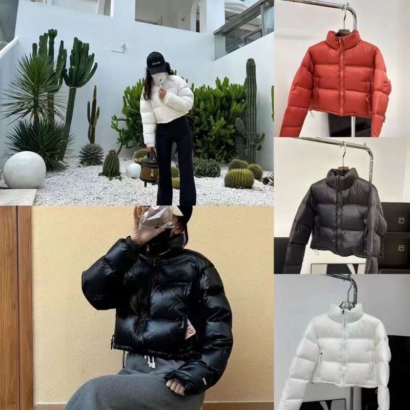 Nagata Pure Original North Face Kendou down Jacket Women's 700 Puff White Duck down 84 High Waist Short down Jacket