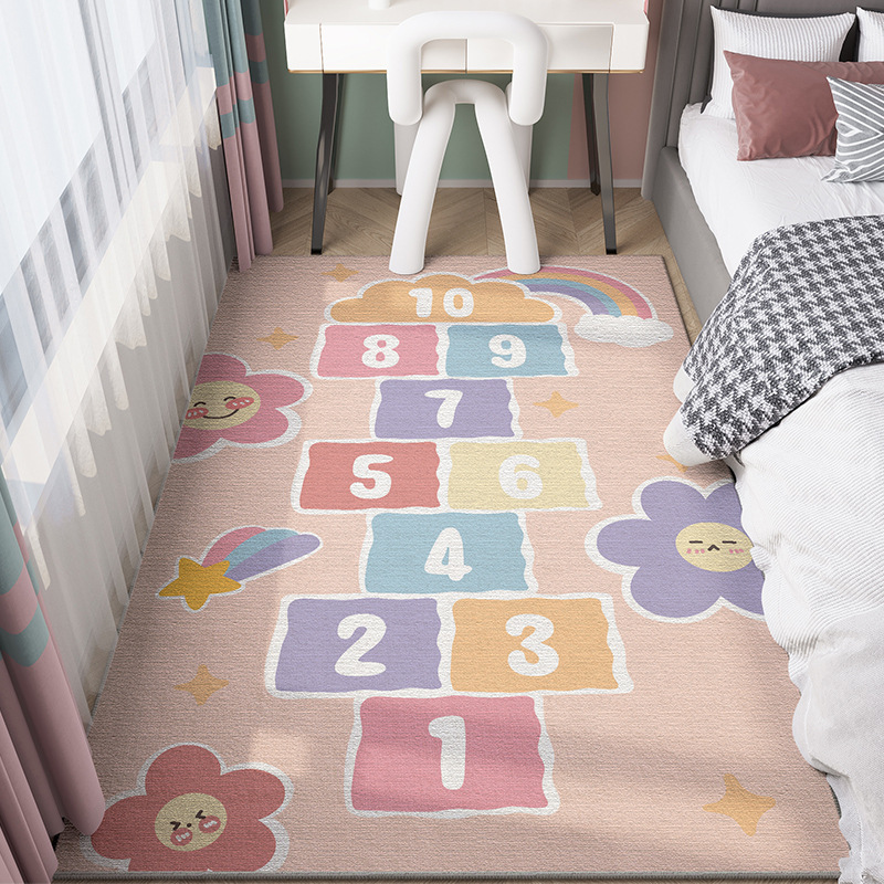 Hogar engrosado bucle de lana estera de escalada de bebé a prueba de frío gota-resistente plegable manta de noche habitación de los niños Juego educativo Manta