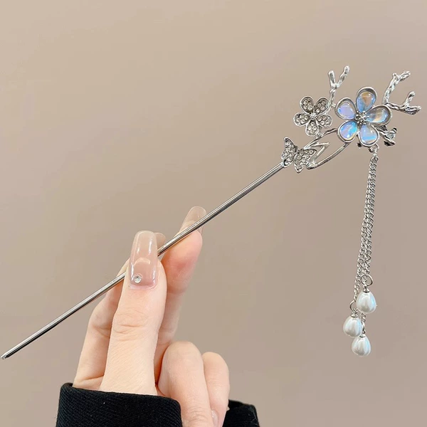 Rhinestone flowers.