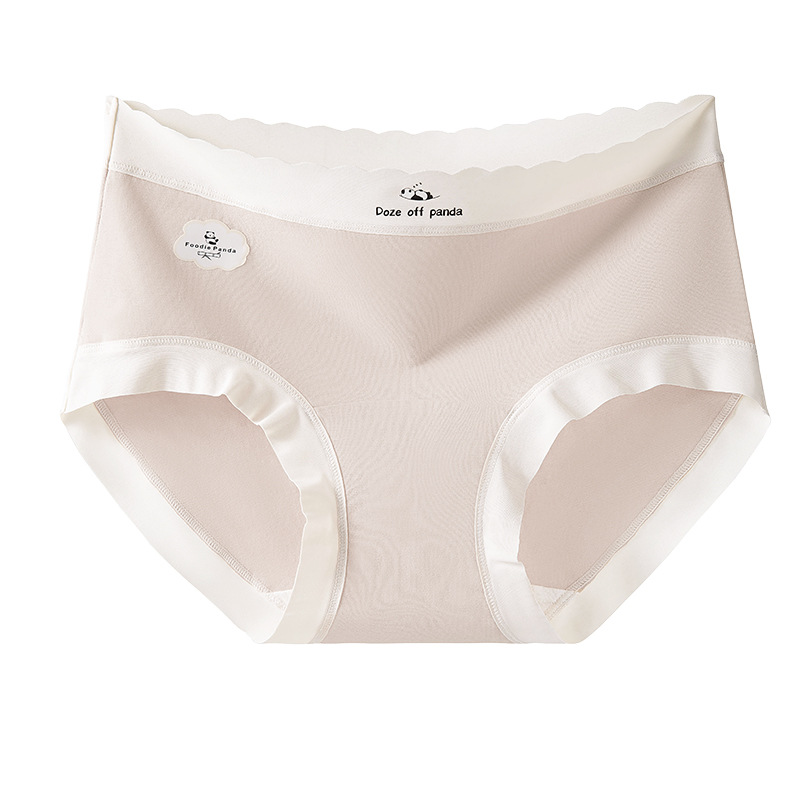 Pantalones de niña panda de color en contraste Cintura media Clase A de algodón para bebés entrepierna antibacteriana entrepierna larga entrepierna de algodón entrepierna calzoncillos para mujer