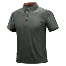 2025年夏季新款中老年男士短袖T恤休闲商务宽松舒适亲肤透气POLO