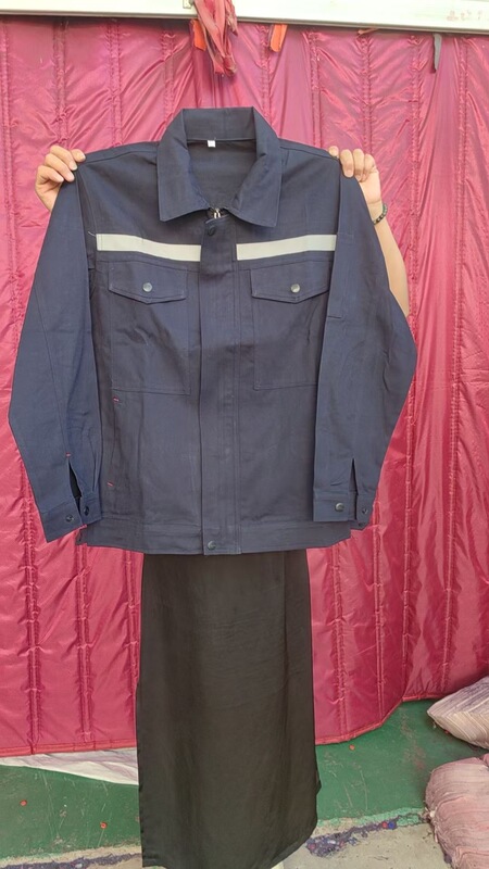 純綿作業服春秋タイプの男性用厚手電気溶接服の卸売り機械修理工場の労働服は印刷できます。|undefined