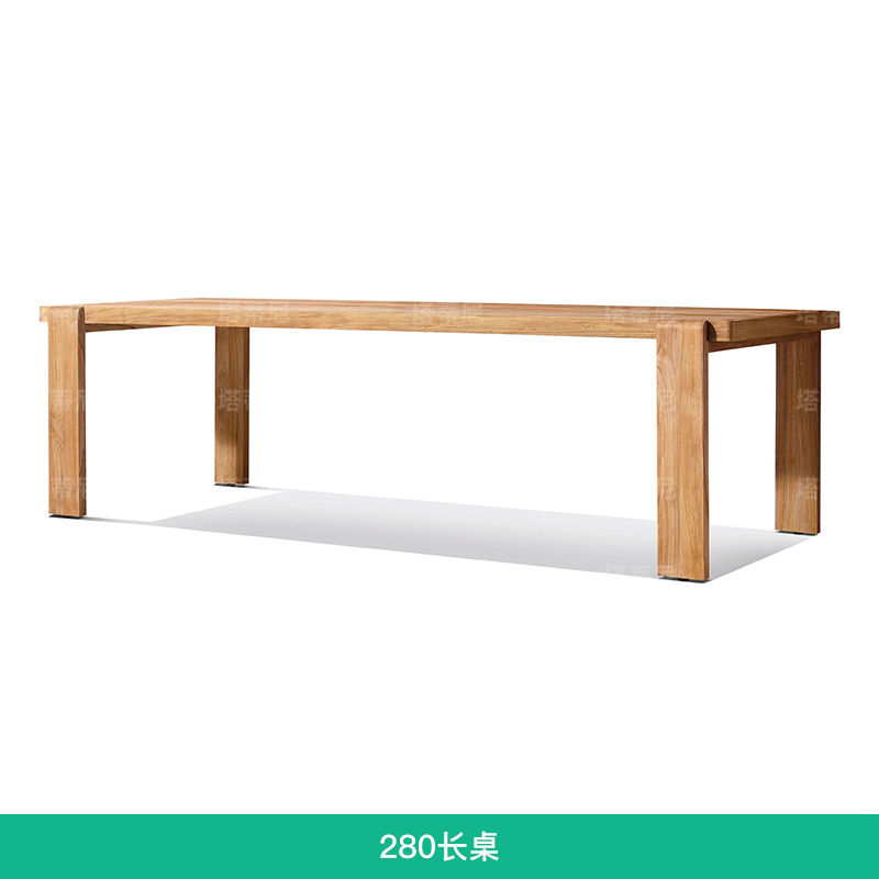 Mesa y silla de teca al aire libre patio villa impermeable hotel combinación de madera maciza mesa y silla al aire libre restaurante muebles de madera anticorrosivo