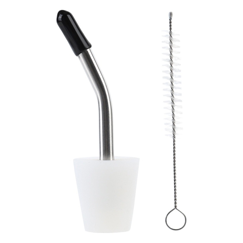 Acampar al aire libre hervidor de agua boquilla de silicona de acero inoxidable cafetera caño de extensión de conversión Caño Delgado Caño portátil