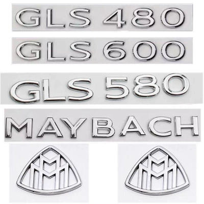 Mercedes-Benz Maybach S480 S580 S680 GLS480 GLS580 GLS600 car emblem, lettering, and rear badge