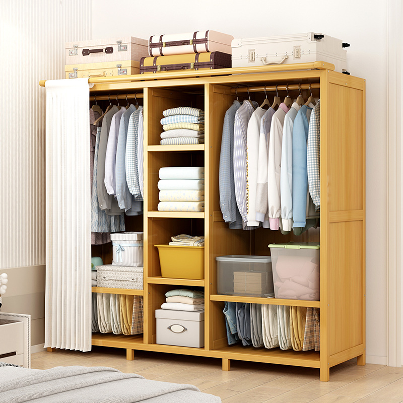 armario para dormitorios domésticos armario de almacenamiento simple para alquiler de viviendas económico, robusto y duradero armario colgante a prueba de polvo de tipo pequeño