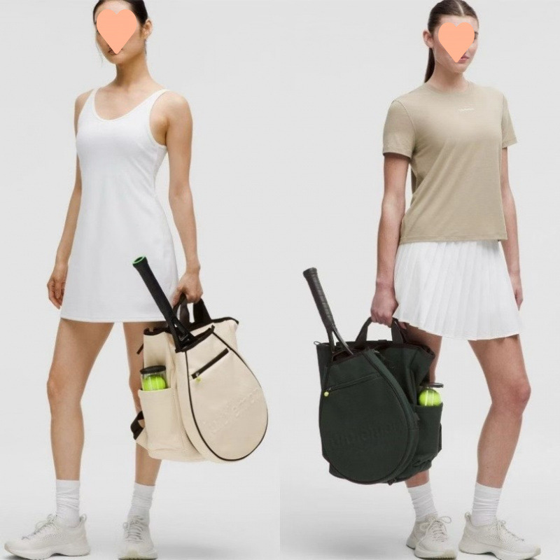 露露lulu网球包运动休闲包包Racket bag轻质帆布手提双肩包|undefined