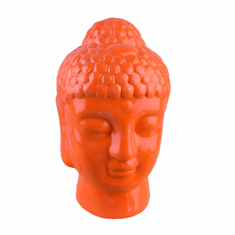 Anillo de cerámica Buda cabeza decoración transfronteriza Amazon Manshu Bodhisattva Buda estatua decoración del hogar artesanías pasillo sala de estar