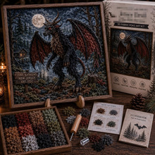 亚马逊新品 3D Fabric Art Crafts 暗黑系DIY手工织物布艺工艺品