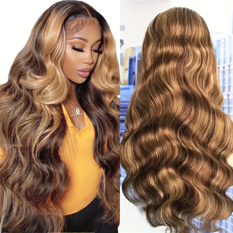Peruca lace front mulher cabelo comprido ondulado natural_voghion.com