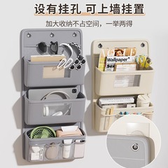 跨境可折叠悬挂收纳袋浴室置物架多层分类化妆洗漱收纳盒杂物整理