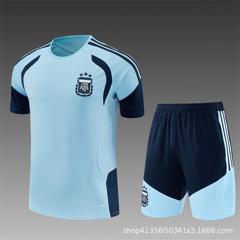 2627 temporada Barcelona Real Madrid Argentina Brasil España fútbol de manga corta trajes de entrenamiento para adultos equipo nacional