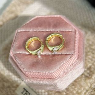 Casual, Accessible Luxury and High-End Single Diamond Zircon Earrings, Versatile Earrings, 2025 New Personalized Earrings and Earrings