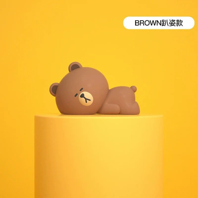 Cartoon Decoration Ornaments — Car ornaments - brown-lying-style