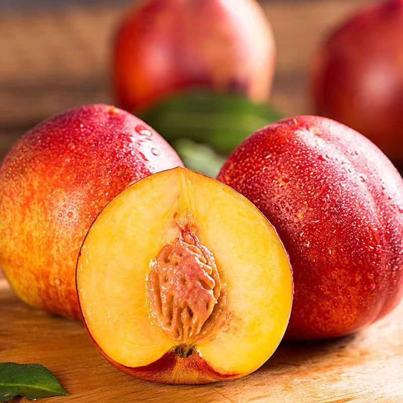 Nectarine Yellow Heart Nectarine fresh pregnant woman Season fruit honey peach Wild peach Full container Trade price