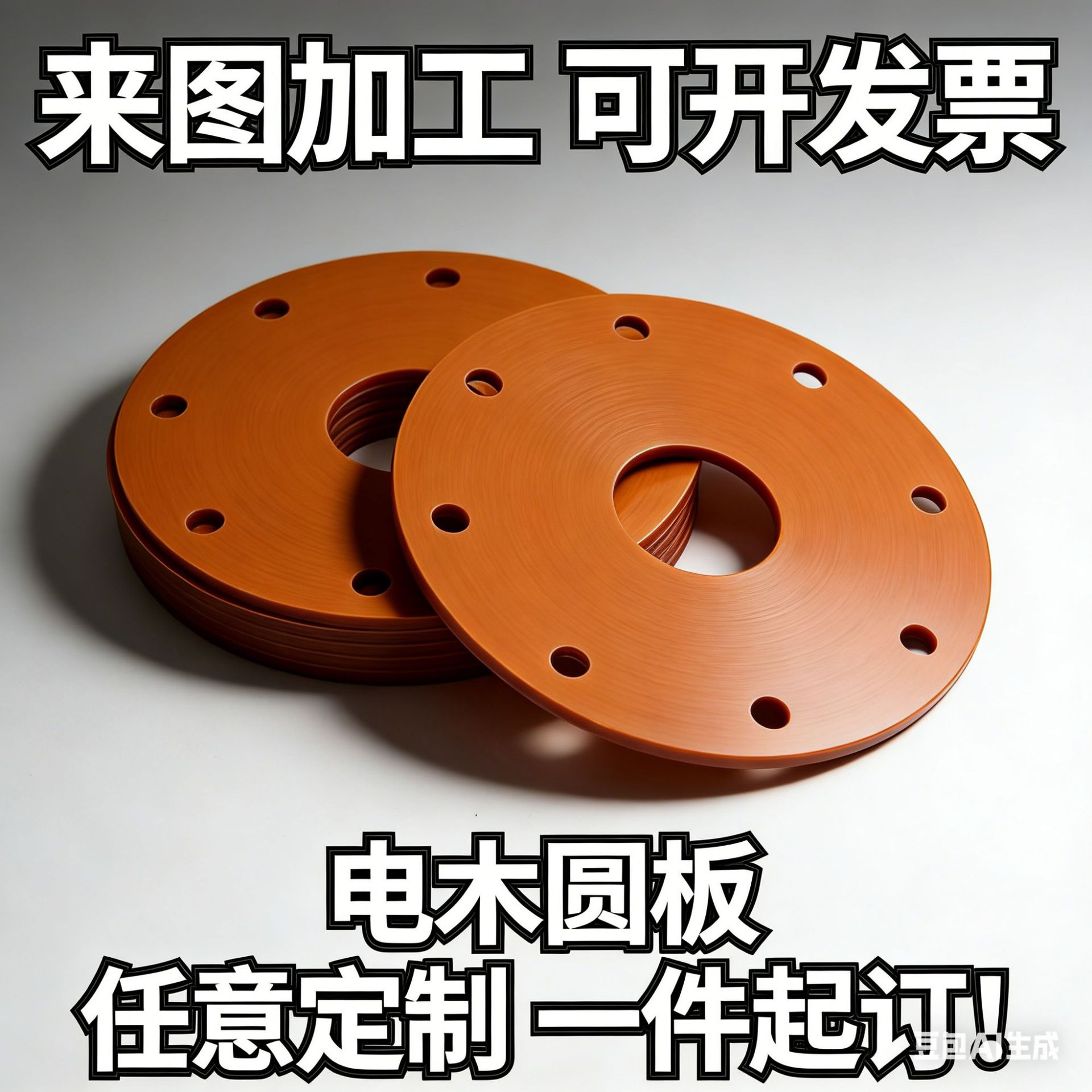 Orange-red insulated bakelite board, high-temperature resistant fixture, bakelite board clamp, insulating material, anti-static bakelite board, in stock