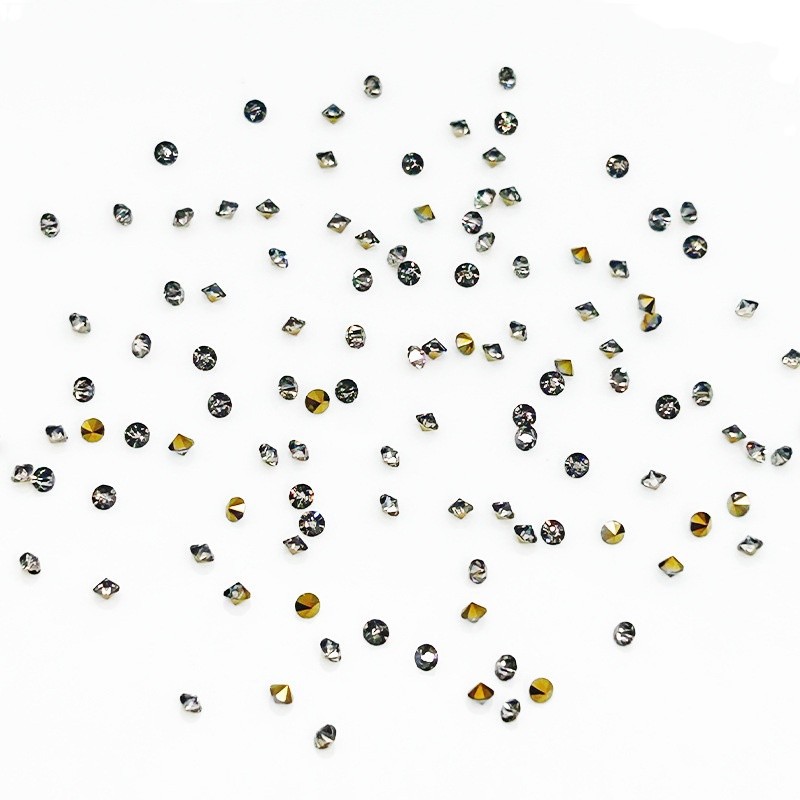 Nueva moda aguda taladro de uñas bolsas accesorios taladro caliente accesorios de ropa accesorios accesorios de joyería cristal suelto