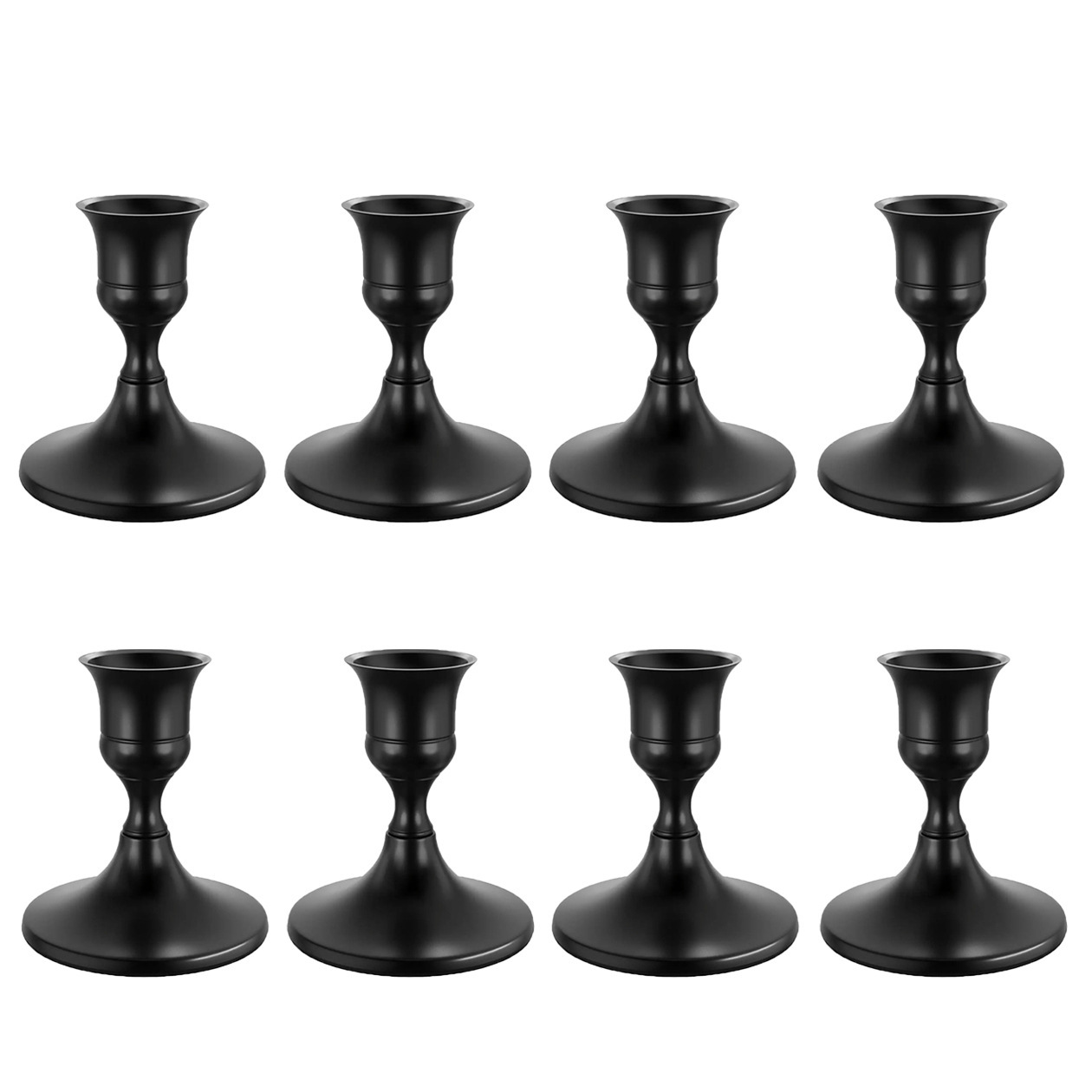 Adornos de candelabros pequeños simples de estilo europeo Navidad San Valentín luz de velas Cena Sentido de ambiente Candelabros Decoración de bodas