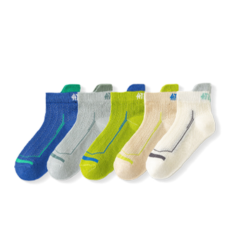 Children's Socks, Boys' Summer Thin Socks, Medium and Large Children's Mesh Breathable Non-Falling Sports Cassie Boat Socks Wholesale 5