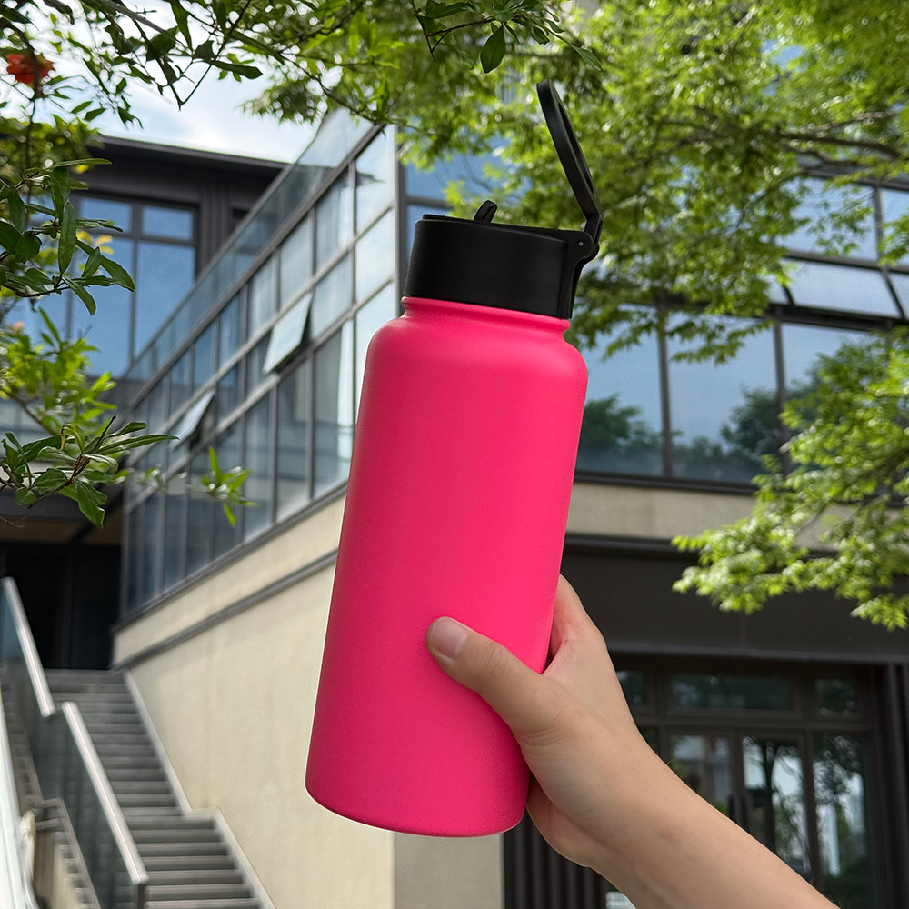 Amazon teléfono móvil transfronterizo imán 32oz taza espacial 304 taza de vacío de boca ancha botella deportiva de gran capacidad