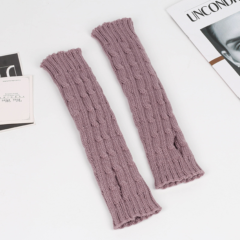 Polyacrylonitrile Fiber Fabric Type Women's Fashion Solid Color Polyacrylonitrile Fiber Gloves 1 Pair