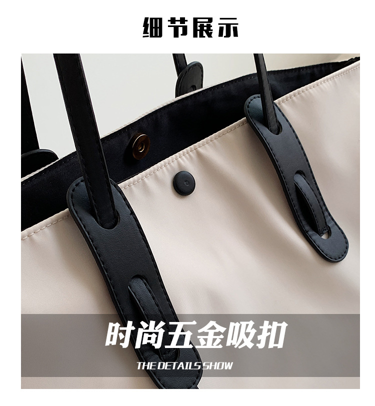 Women's Large Capacity Bag Women's New Fashion All-match Shoulder Tote Bag Casual Simple Oxford Cloth Handbag display picture 51