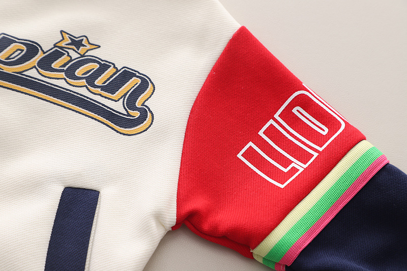 Boys Baseball Jacket Three-piece Set For Infant And Children_voghion.com