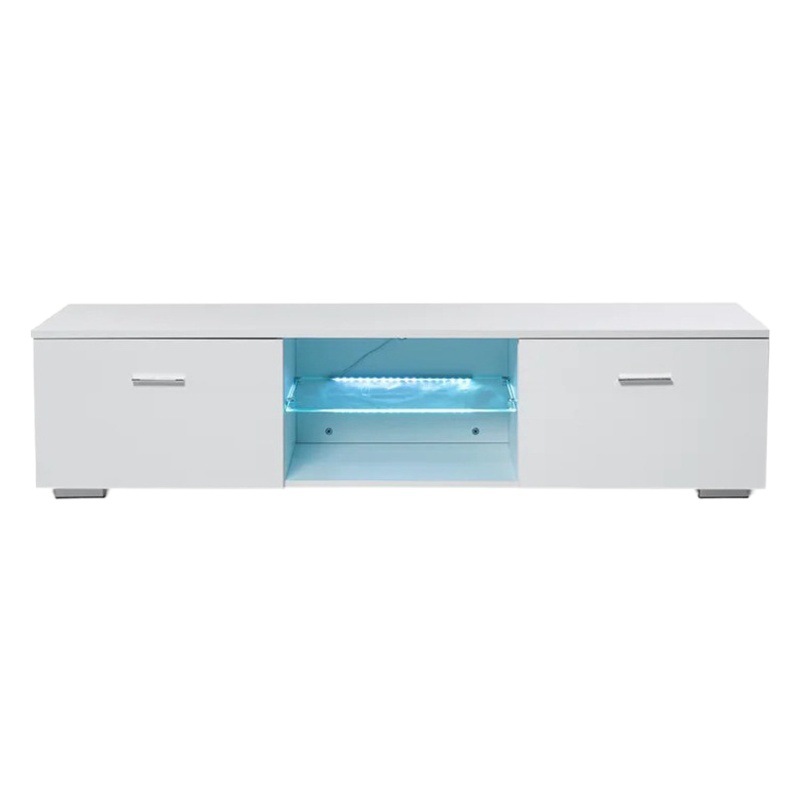 Gabinete de TV simple sala de estar moderna luz gabinete de piso de lujo simple almacenamiento pequeño apartamento gabinete de TV con luz