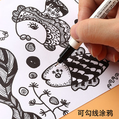 雄獅雙頭油性奇異筆 680記號筆 工業小雙頭勾線筆 CD標記筆描邊筆