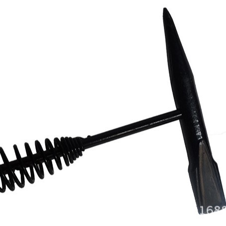 厂家批发 鼎克弹簧柄安全锤破窗锤扁尾锤 黑色钢制除锈敲渣检测锤