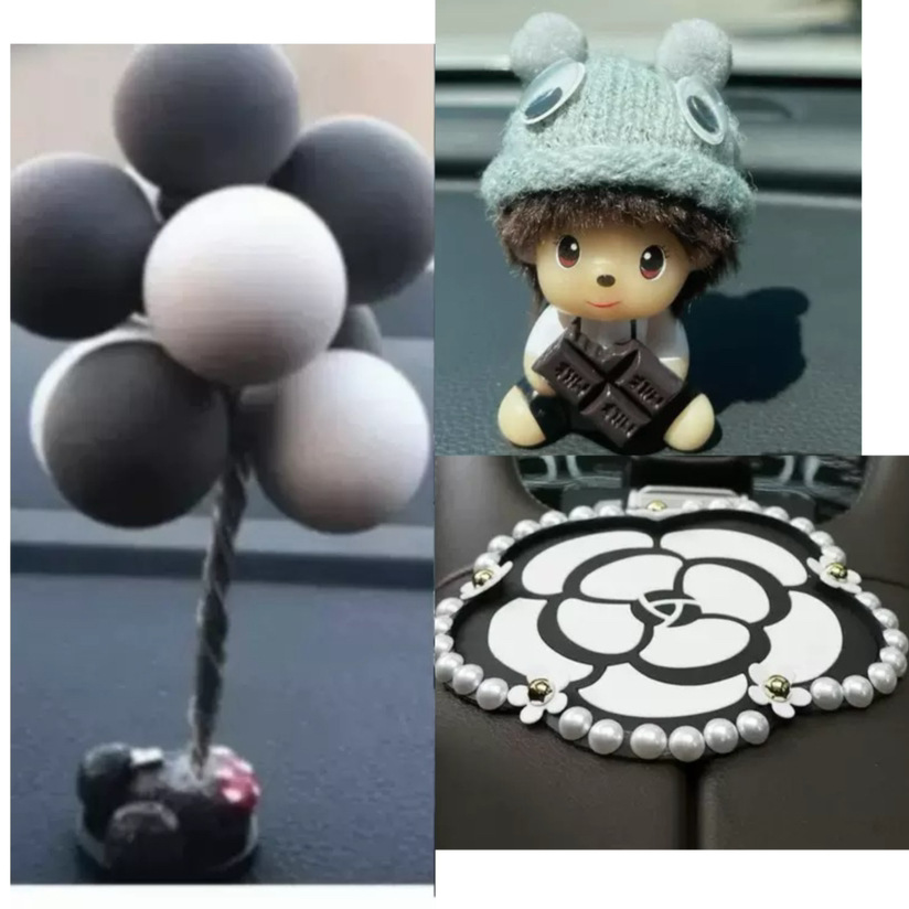 Corona modelo de automóvil adornos de automóvil almohadilla de plumas accesorios de automóvil adornos de automóvil decoración de automóvil en línea para chicas