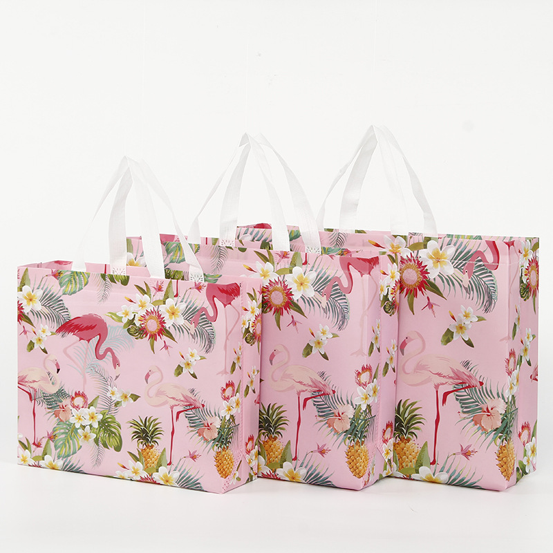 厂家现货覆膜无纺布袋时尚服装店购物袋加厚无纺布手提袋批发