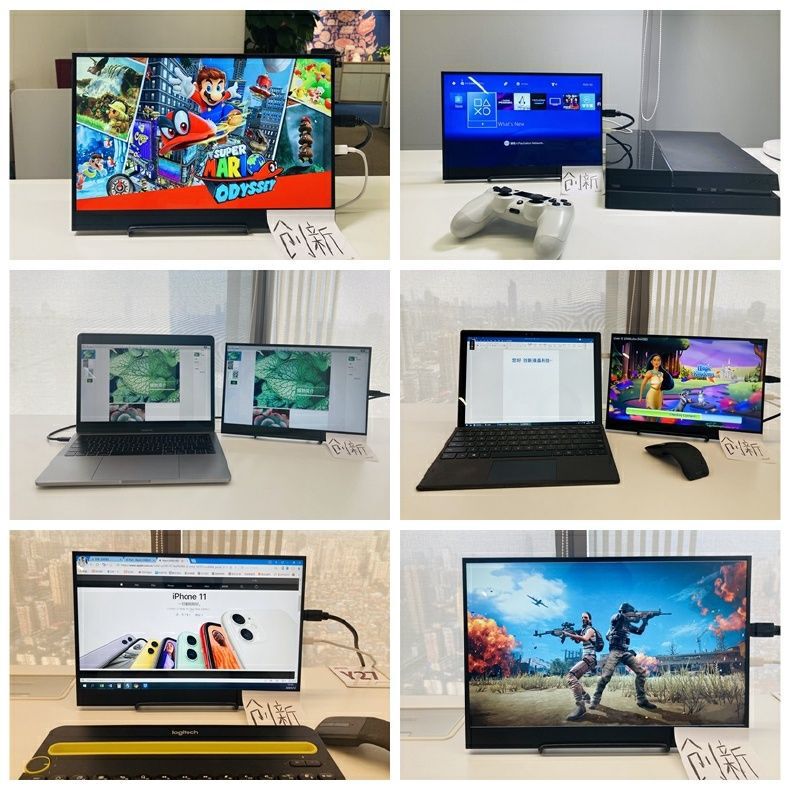 Portable Display Brand New Ps4 Switch Ns Game 4K Computer Notebook External Secondary Screen Expansion