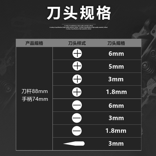 Cross-border 8-in-1 screwdriver tool set S2 bit mini tool set multi-functional special-shaped set