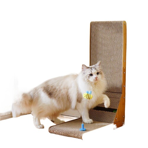 Anti-Scratch, Durable, No Dust Cat Scratch Board, Large Wear-Resistant Corrugated Paper 3D Cat Toy