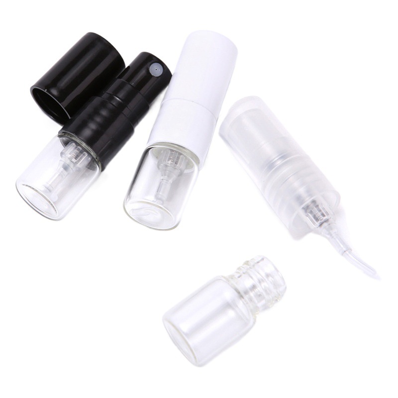 Botella dispensadora de perfume de B006-1ml, cajón directo portátil con clase de vidrio, artefacto dispensador de muestra, prensa de pulverización fina