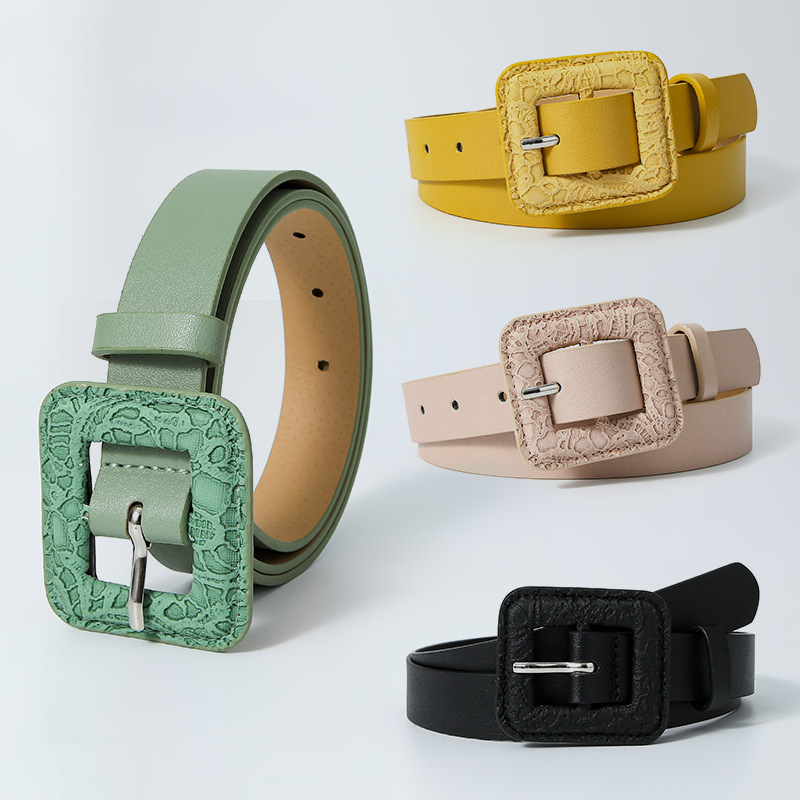 Summer new palace style retro buckle lad...
