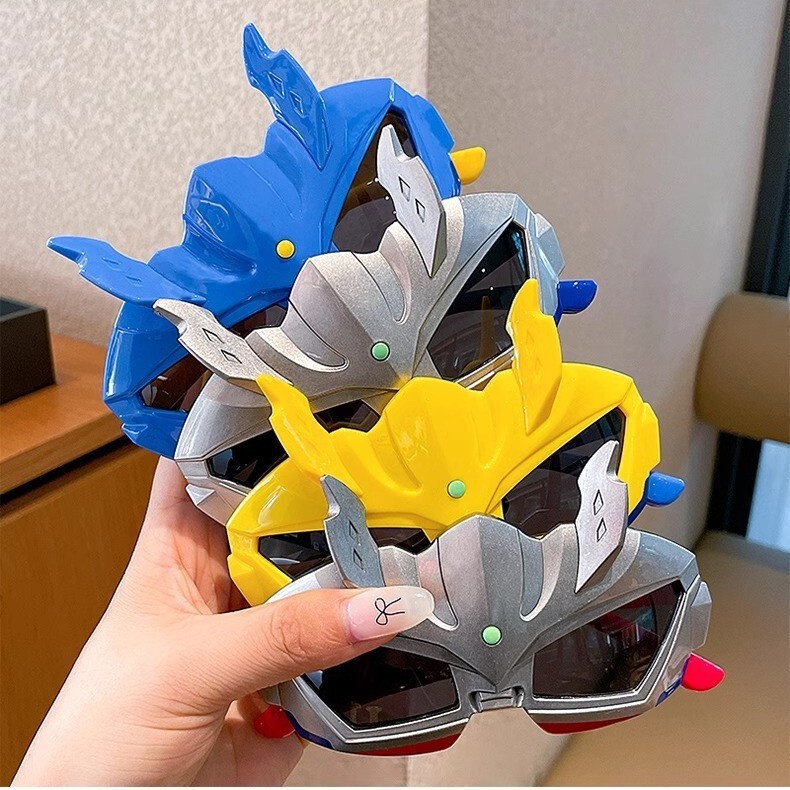 New Ultraman Sunglasses Fashionable and Cool Cartoon Children's Sunglasses Baby Outdoor UV Protection Decorative Glasses New Ultraman Sunglasses Fashionable and Cool Cartoon Children's Sunglasses Baby Outdoor UV Protection Decorative Glasses