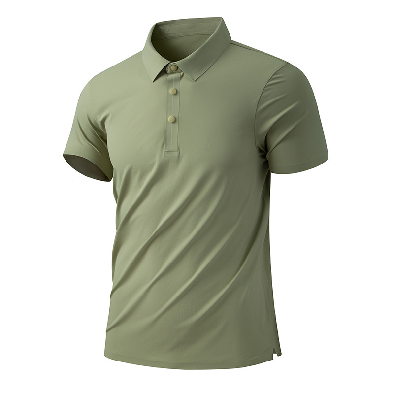 Ice-Feel 7A Antibacterial Descente Wrinkle-Resistant Unisex Polo Shirt with a Turn-Down Collar, Short-Sleeve T-Shirt, High-End Corporate Style, Outdoor Quick-Dry Clothing Ice-Feel 7A Antibacterial Descente Wrinkle-Resistant Unisex Polo Shirt with a Turn-Down Collar, Short-Sleeve T-Shirt, High-End Corporate Style, Outdoor Quick-Dry Clothing