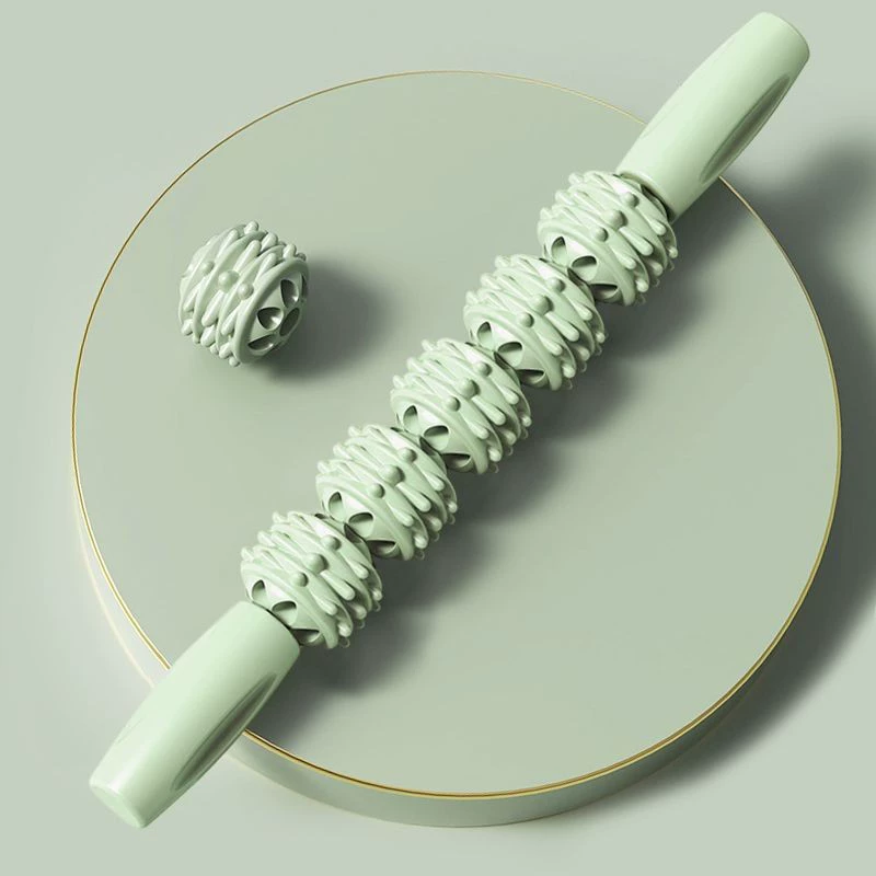 Массажный стержень ролик, fascia stick, Многошариковый 3/4/5/10 опций, 36,3 см для икр и ног