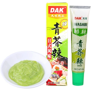 Dake Dak Green Muctard 43G Зеленая горчица Питрый сашими горчичный соус суши -ингредиенты суши -зеленый горчичный соус