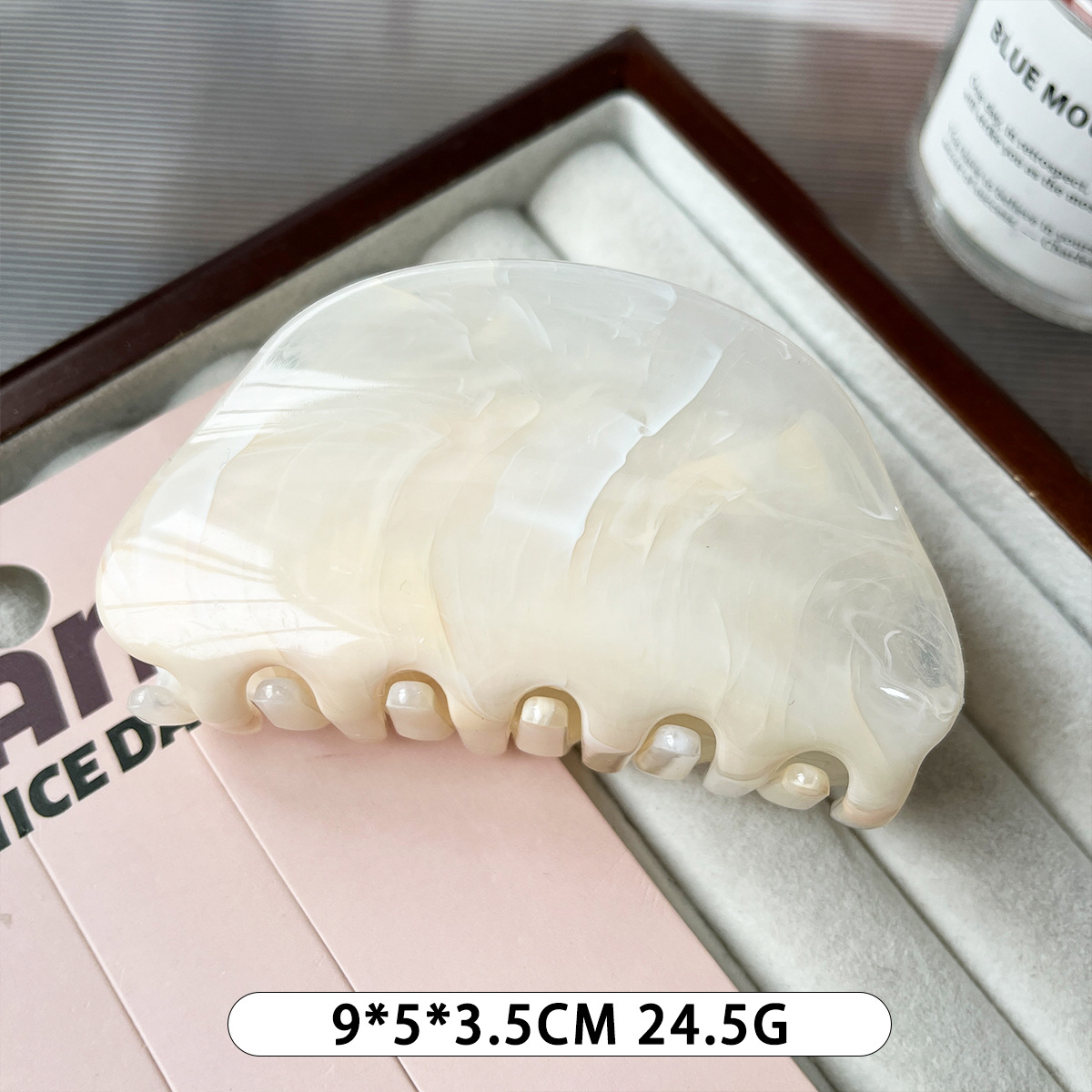 Romántico suave elíptico simple estilo cabello atrapar hermoso diseño de personalidad pequeño tiburón fresco lindo clips mujer