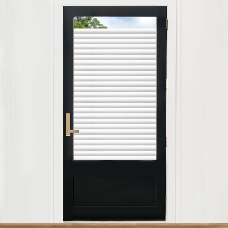 Cross-Border Window Glass Sticker Imitation Blinds Translucent Opaque Bathroom Bathroom Glass Film to Prevent Peeking and Privacy