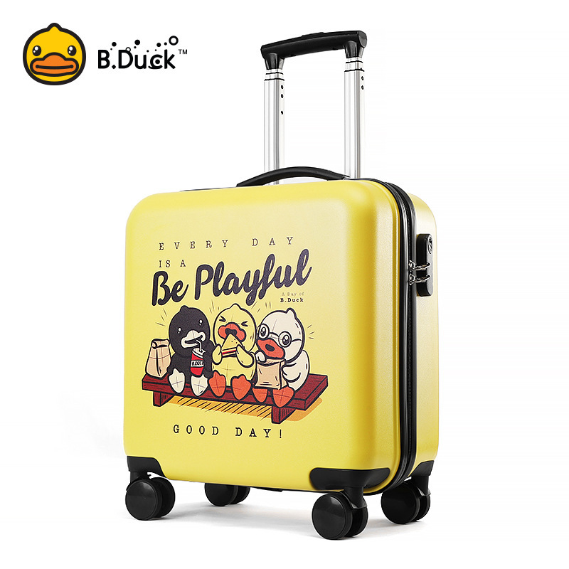 Factory Direct, In-Stock Luggage Suitcase, B.Duck Little Yellow Duck 18/ 20inch Trolley Case, Gaming Merchandise Travel Suitcase