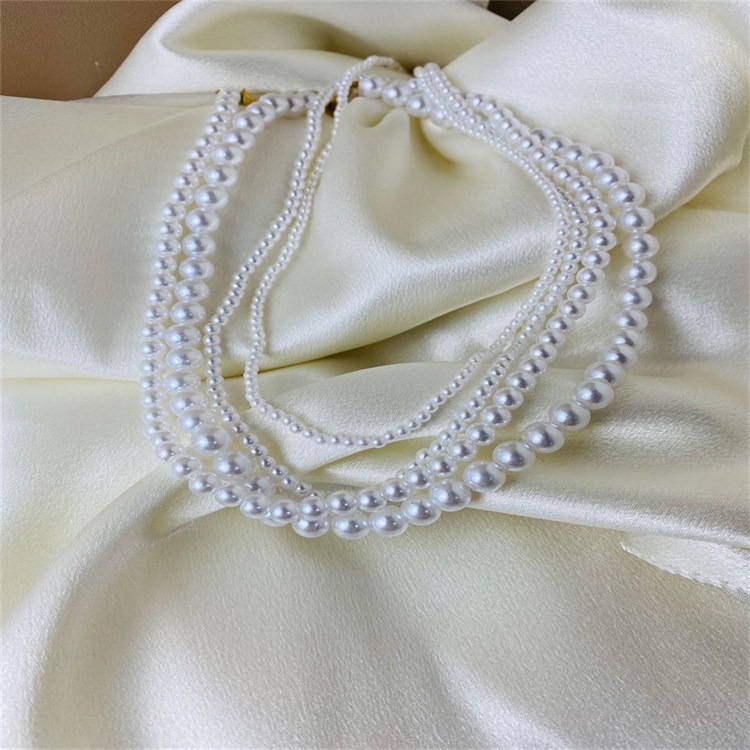 Elegant Round Stainless Steel Imitation Pearl Beaded Plating Women's Necklace display picture 5