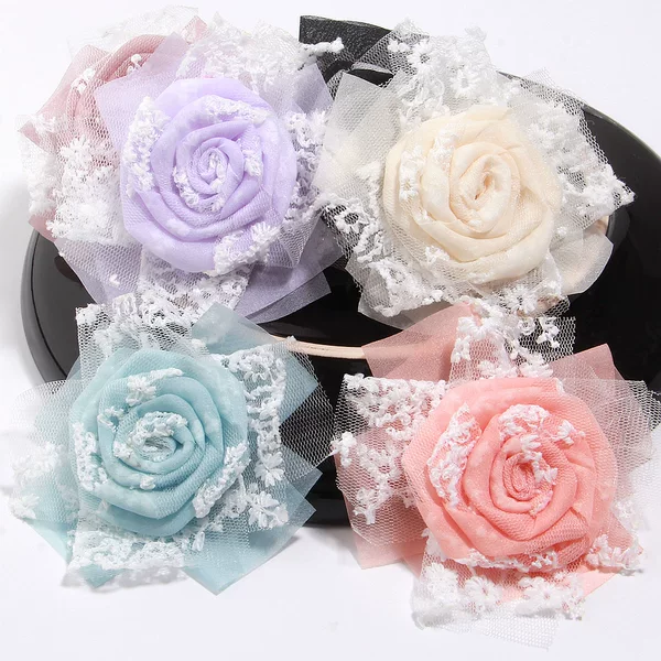 Flower Accessories, Semi-Finished Products, Clothing, Shoe and Bag Accessories, DIY Hemp Silk Fabric Accessories, Accessories, Rose Flowers